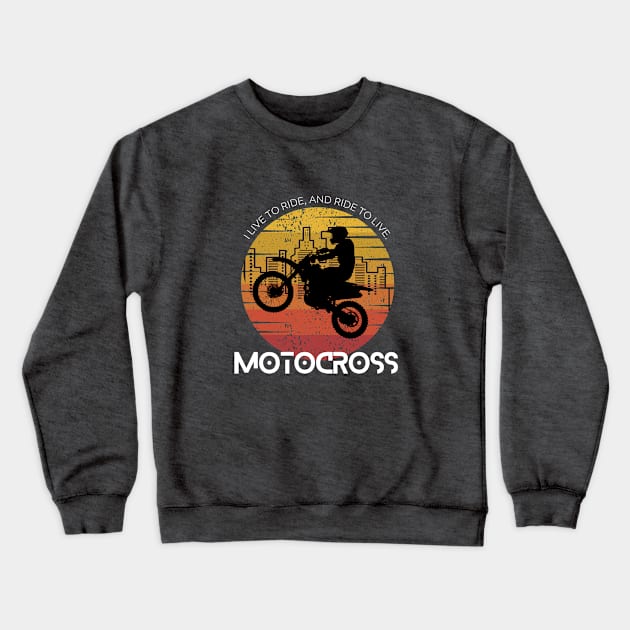 MOTOCROSS, wear your extreme sport Crewneck Sweatshirt by ColorShades